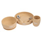 Babies Basic Plate, Bowl, Cup And Cutlery with Case 5pcs - Beige