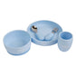 Babies Basic Plate, Bowl, Cup And Cutlery with Case 5pcs - Blue