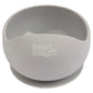 Babies Basic Feeding Set Silicone Spoon & Bowl 2pcs - Grey