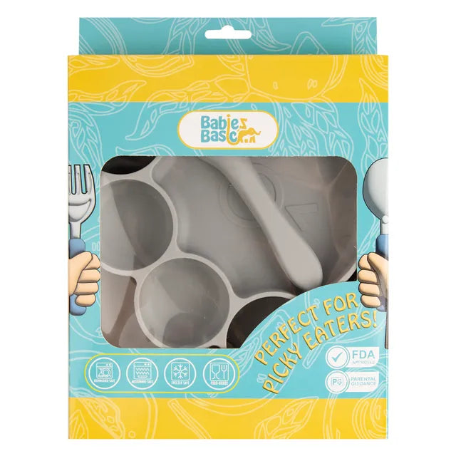 Babies Basic Feeding Set 3pcs - Grey