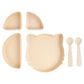 Babies Basic Feeding Set with Removable Sections 3pcs - Cream