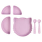 Babies Basic Feeding Set with Removable Sections 3pcs - Purple