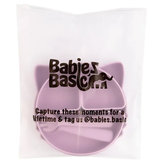 Babies Basic Feeding Set with Removable Sections 3pcs - Purple