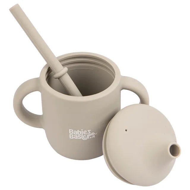 Babies Basic Stage 2 Silicone Trainer Cup - Grey