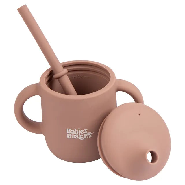 Babies Basic Stage 2 Silicone Trainer Cup - Pink