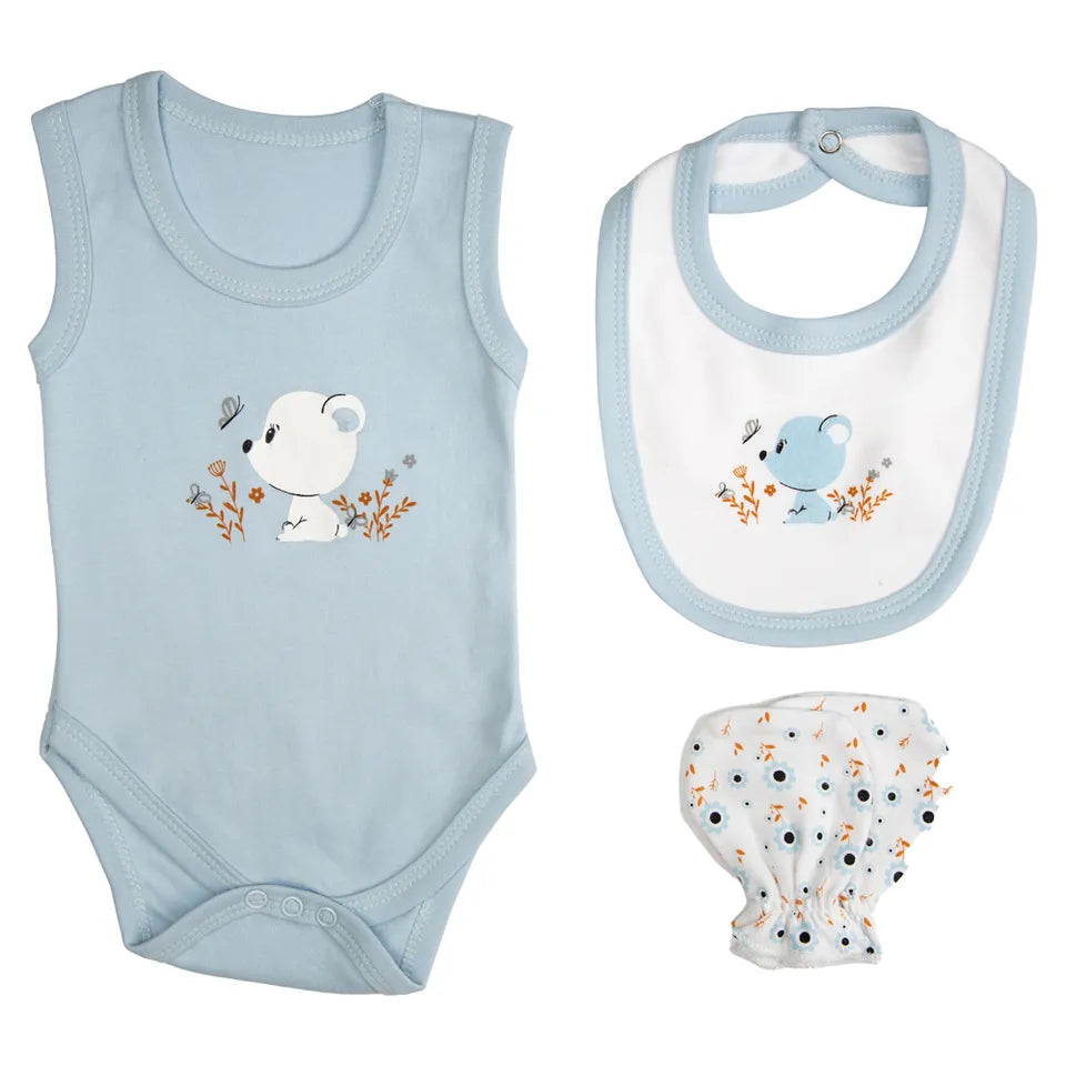 Babies Basic Gift Set - 7pcs - Light Blue