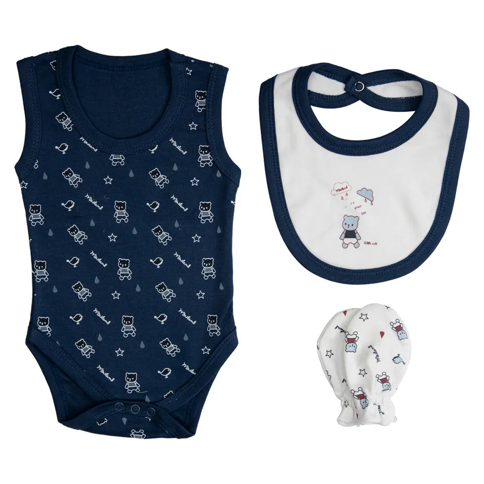 Babies Basic Gift Set - 7pcs - Dark Blue