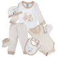 Babies Basic Gift Set - 7pcs - Light Brown