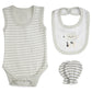 Babies Basic Gift Set - 7pcs - Grey & White