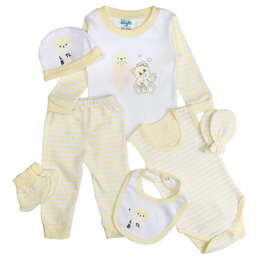 Babies Basic Gift Set - 7pcs - Light Yellow