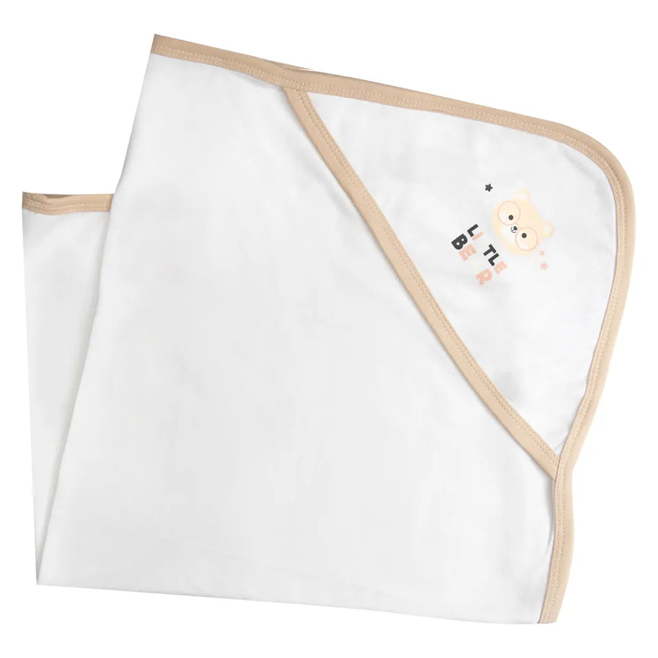 Babies Basic Receiving Blanket for New Born - Light Brown