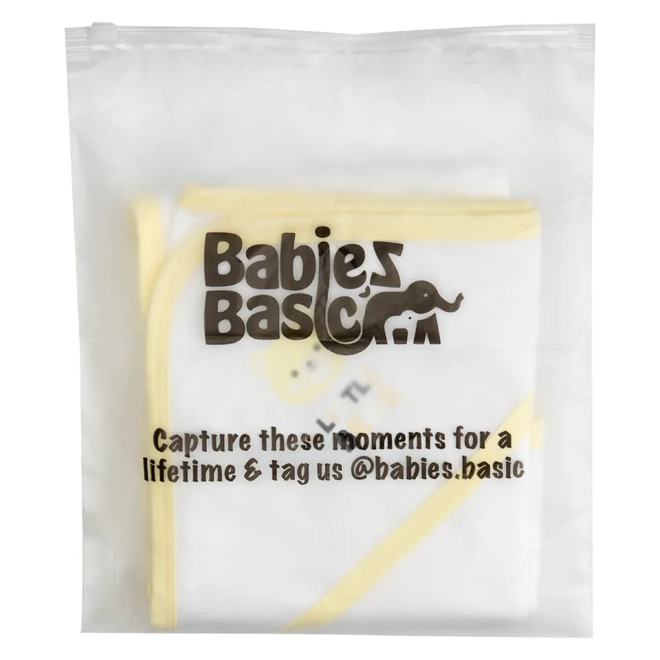 Babies Basic Receiving Blanket for New Born - Yellow