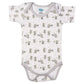 Babies Basic Printed Romper Pack of 3 - Grey