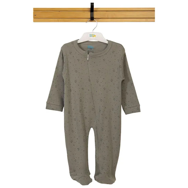 Babies Basic Long Sleeves Sleepsuit for Babies - Grey