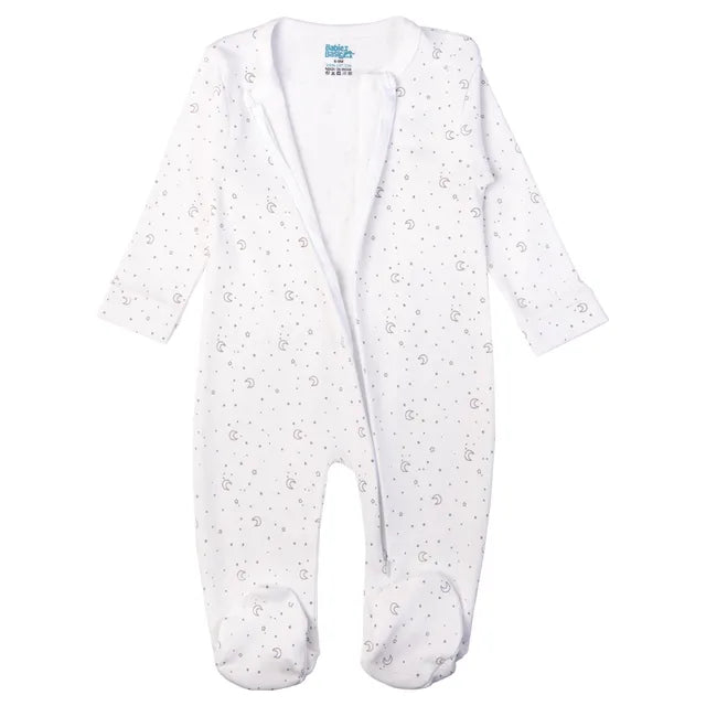 Babies Basic Long Sleeves Sleepsuit for Babies - White