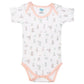 Babies Basic Printed Romper Pack of 3 - Peach