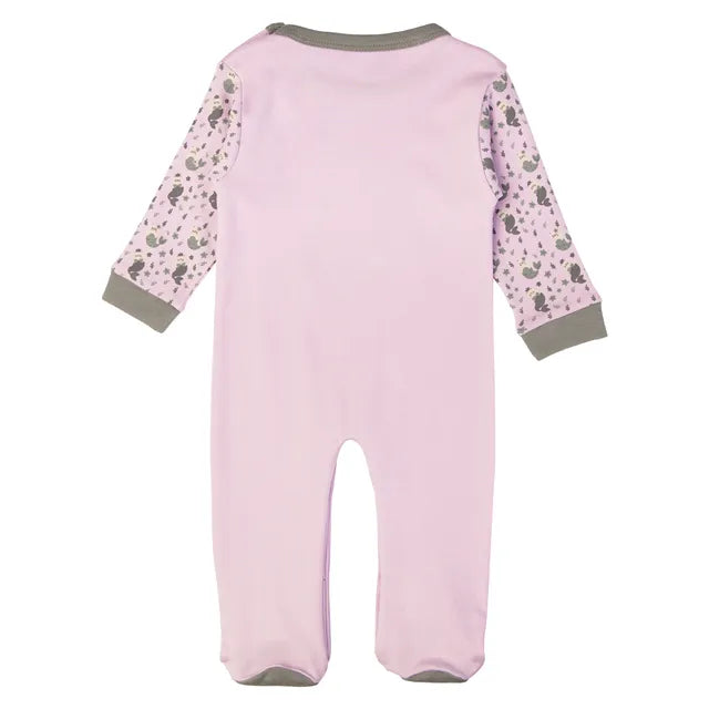 Babies Basic Long Sleeves Sleepsuit for Babies - Dark Mouve