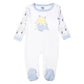 Babies Basic Printed Long Sleeves Sleepsuit for Babies - White