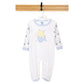 Babies Basic Printed Long Sleeves Sleepsuit for Babies - White