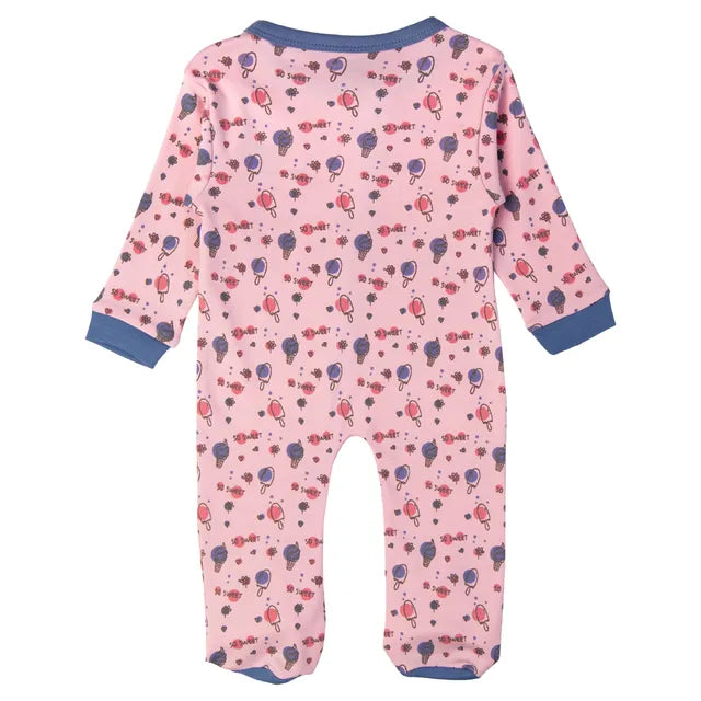 Babies Basic Long Sleeves Sleepsuit for Babies - Pink