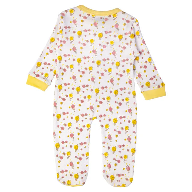 Babies Basic Long Sleeves Sleepsuit for Babies - Yellow