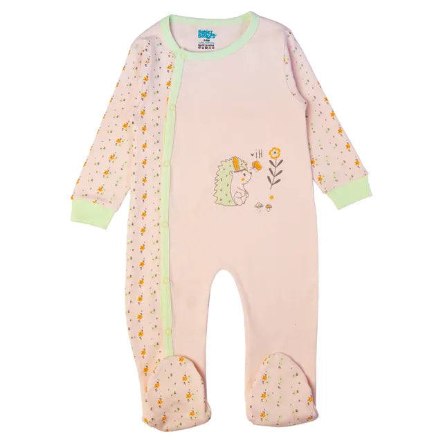 Babies Basic Long Sleeves Sleepsuit for Babies - Light Pink