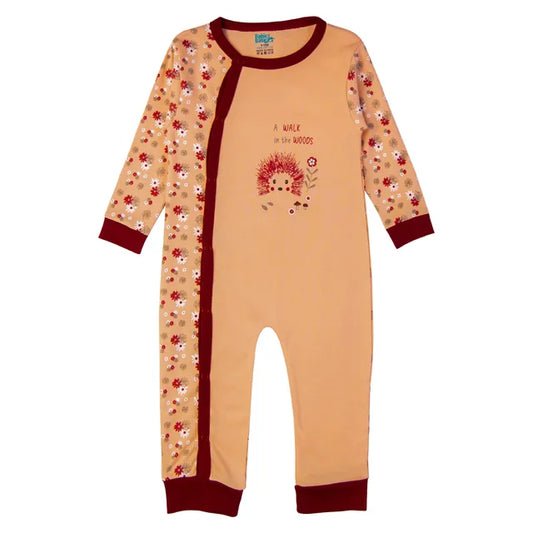 Babies Basic Long Sleeves Sleepsuit for Babies - Orange