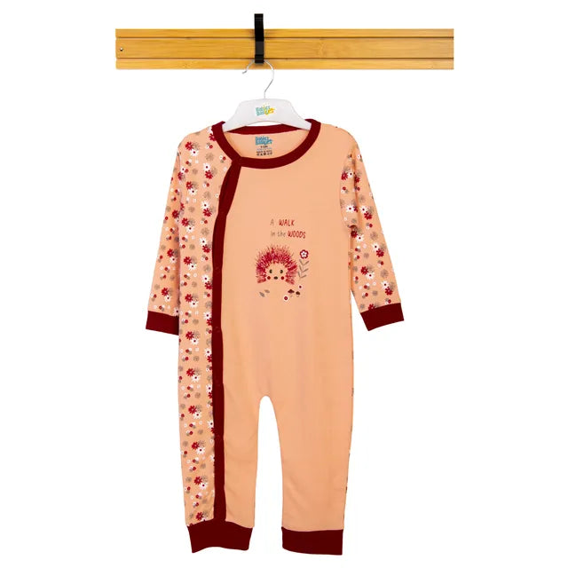 Babies Basic Long Sleeves Sleepsuit for Babies - Orange