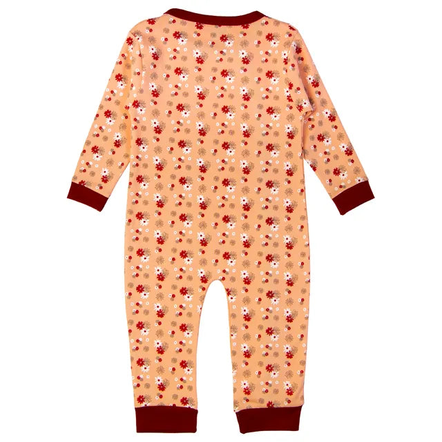 Babies Basic Long Sleeves Sleepsuit for Babies - Orange