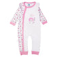 Babies Basic Long Sleeves Sleepsuit for Babies - Pink & White