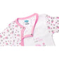 Babies Basic Long Sleeves Sleepsuit for Babies - Pink & White