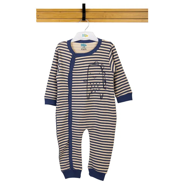 Babies Basic Long Sleeves Sleepsuit for Babies - Beige