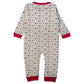 Babies Basic Long Sleeves Sleepsuit for Babies - Grey & Red