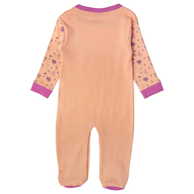 Babies Basic Long Sleeves Sleepsuit for Babies - Pink & Purple