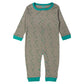 Babies Basic Long Sleeves Sleepsuit for Babies - Grey & Green