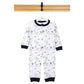 Babies Basic Long Sleeves Sleepsuit for Babies - Blue & White