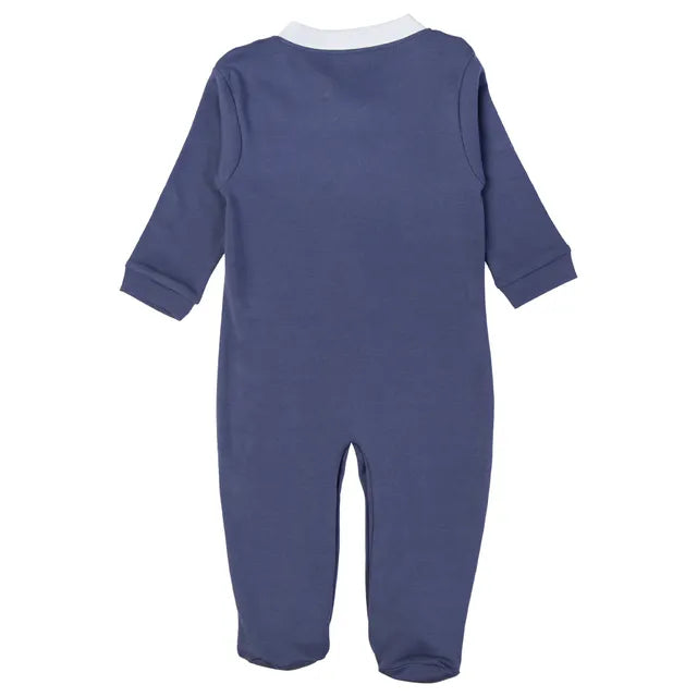 Babies Basic Long Sleeves Sleepsuit for Babies - Nevy Blue