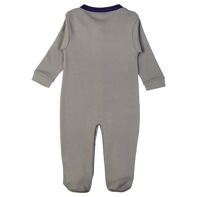 Babies Basic Long Sleeves Sleepsuit for Babies - Dark Grey