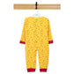 Babies Basic Long Sleeves Sleepsuit for Babies - Yellow & Red