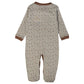 Babies Basic Long Sleeves Sleepsuit for Babies - Grey & Brown