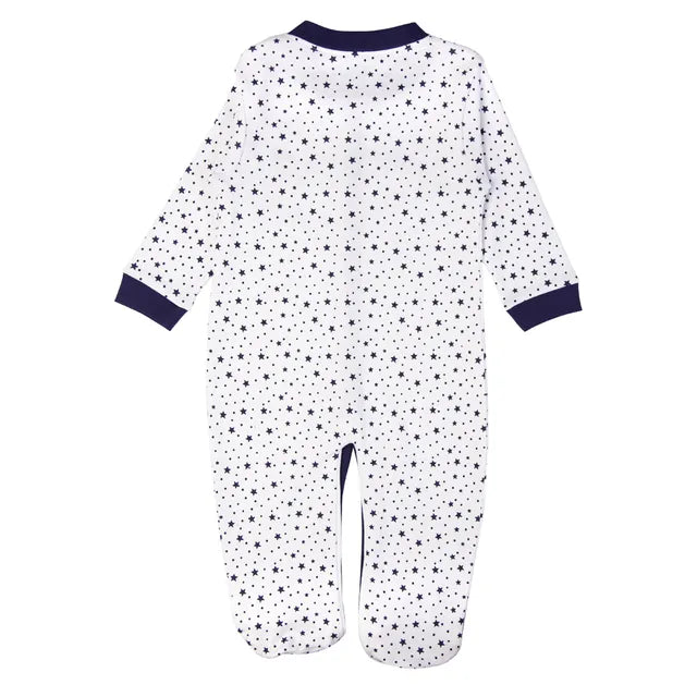 Babies Basic Long Sleeves Romper Sleepsuit for Babies - Black White