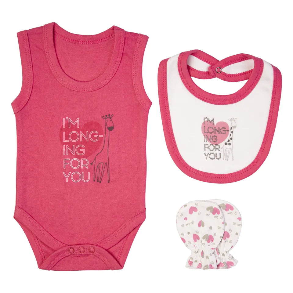 Babies Basic Gift Set - 7pcs - Rose