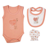 Babies Basic Gift Set - 7pcs - Pink & White