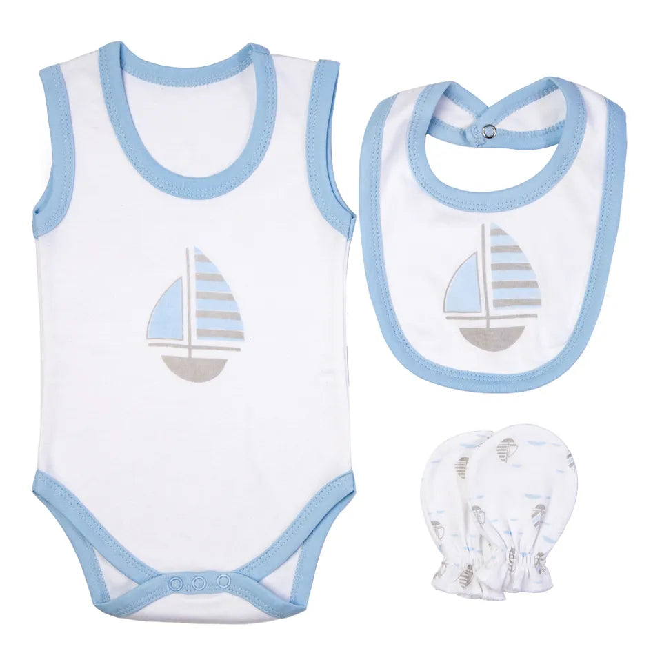 Babies Basic Gift Set - 7pcs - Sky Blue