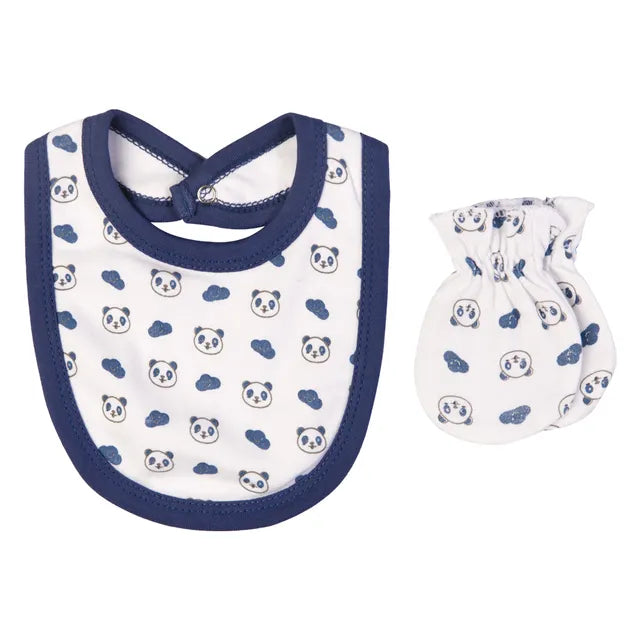 Babies Basic Gift Set - Sleepy Panda 5pcs - Blue