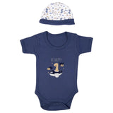 Babies Basic Gift Set - Be Happy 5pcs  Be Happy - Dark Blue