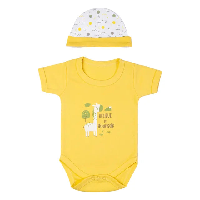 Babies Basic Gift Set - Believe In Yourself 5pcs  - Yellow