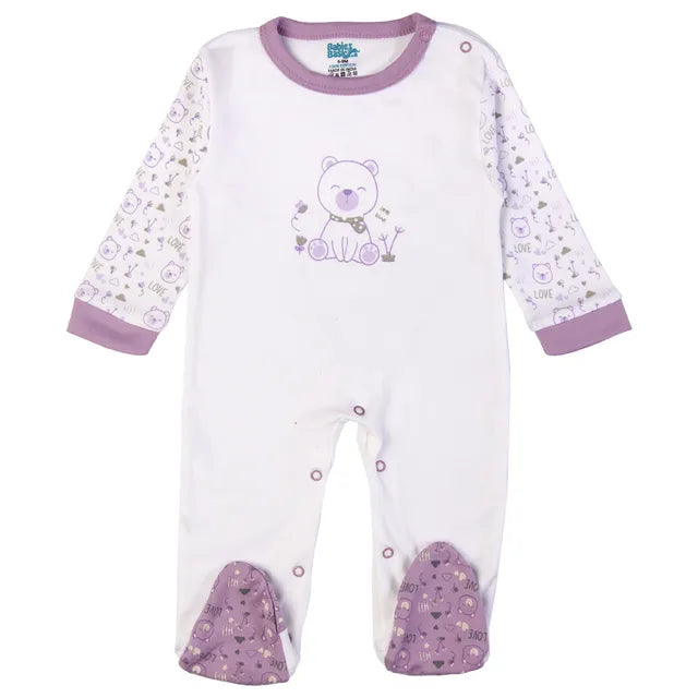 Babies Basic Gift Set - Teddy 5pcs - Dark Mauve