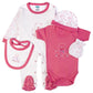 Babies Basic Gift Set - Teddy 5pcs - Red