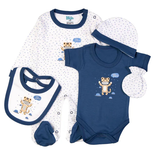 Babies Basic Gift Set - Stay Healthly 5pcs - Blue